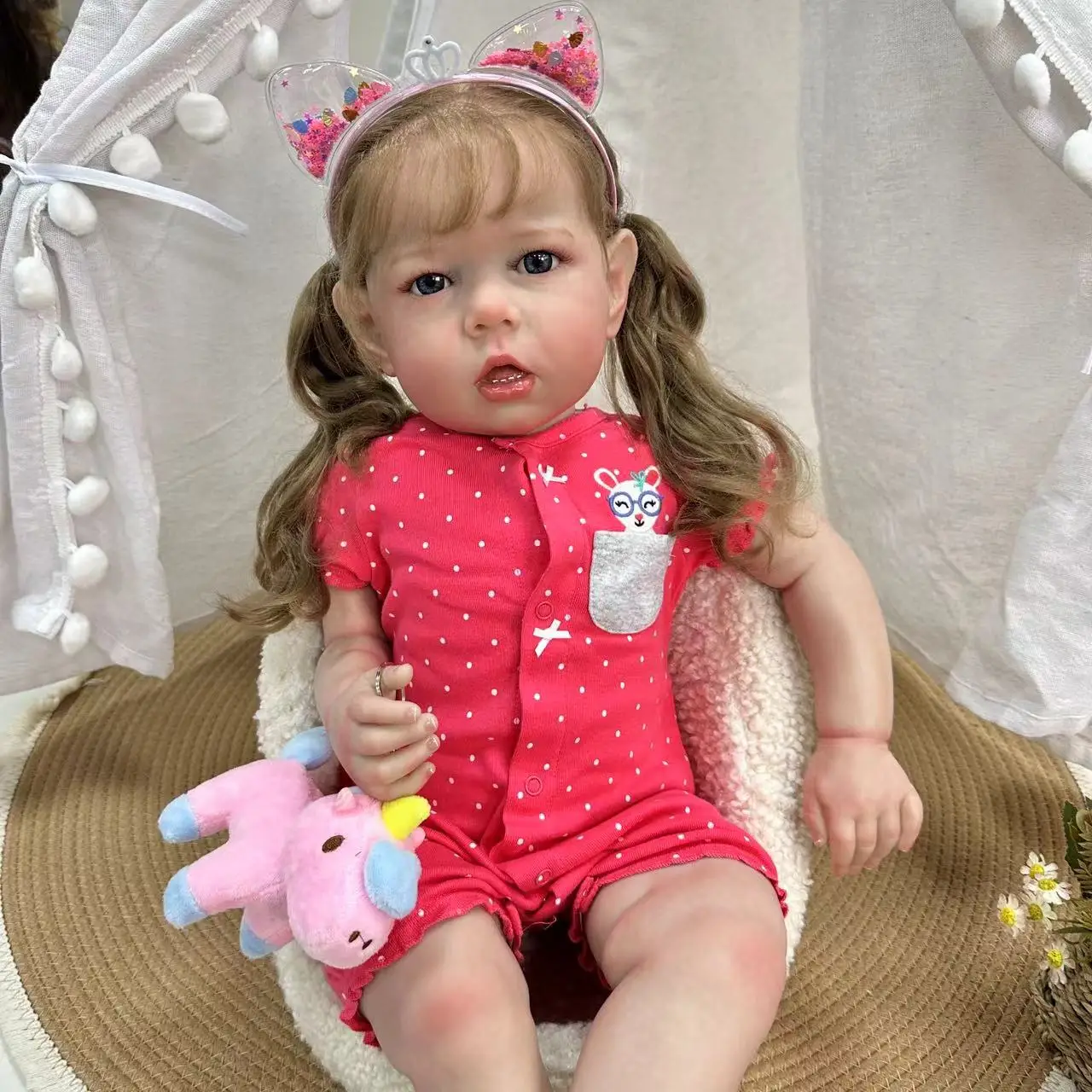 

Cokela New 70cm/28inch Finished Reborn Baby Dolls Realistic Lifelike Adorable Newborn Body Best Christmas Gift for Kids