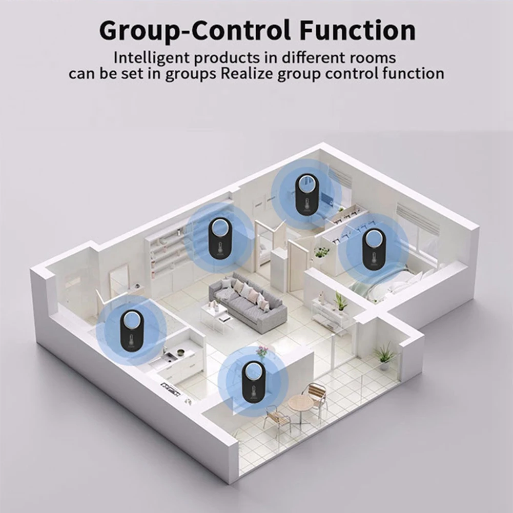 Tuya Temperature and Humidity Sensor Wireless Tuya Zigbee Temperature and Humidity Meter Smart Detector