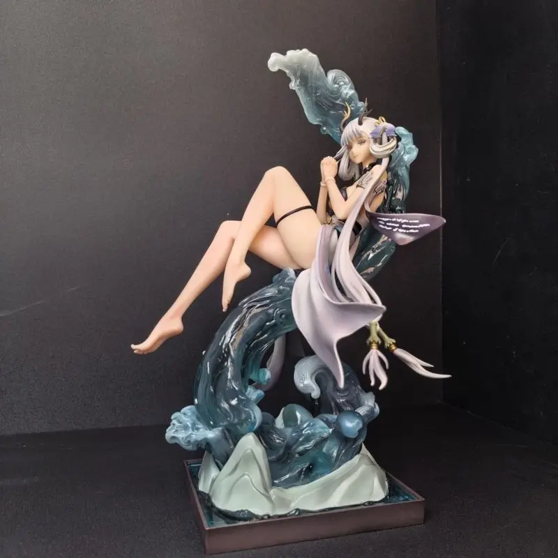 Longnv Dragon Girl Anime Figure PVC Collectible Model 33cm Painted Statue With Base Desktop Ornament For Adult Fans Hobby Gift