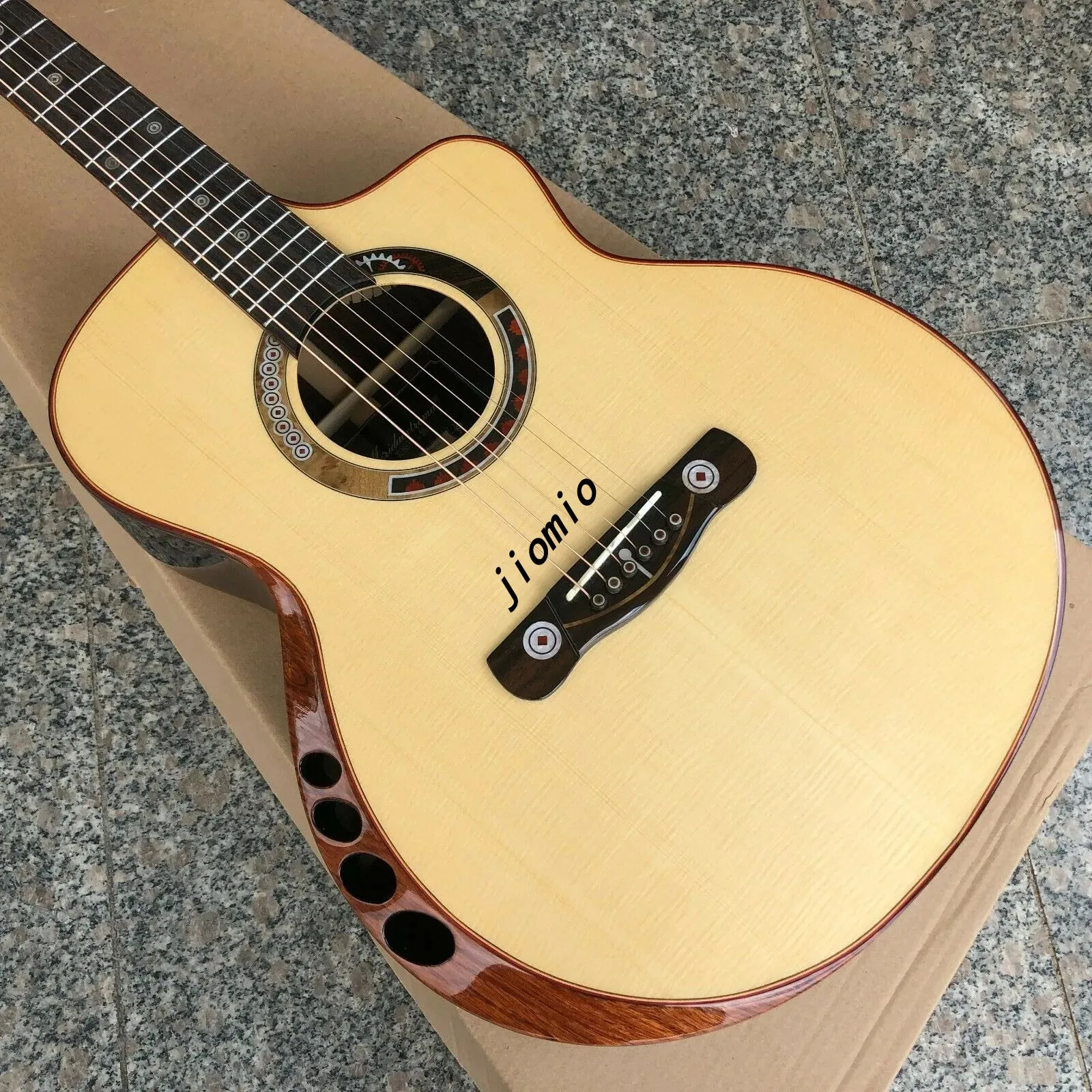 AAA all solid wood Merida Athena series GC missing corner high configuration acoustic guitar