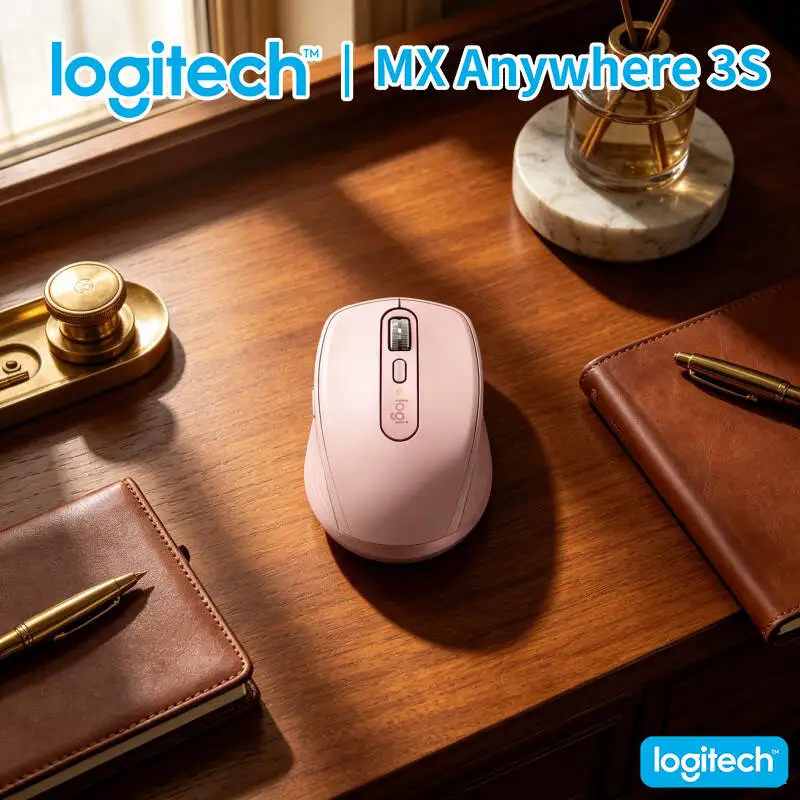 

Ergonomic MX Anywhere 3S - 8K DPI, Hyper-Scroll, Anti-Slip, Ideal for Baking Online Course & E-learning Desk Work