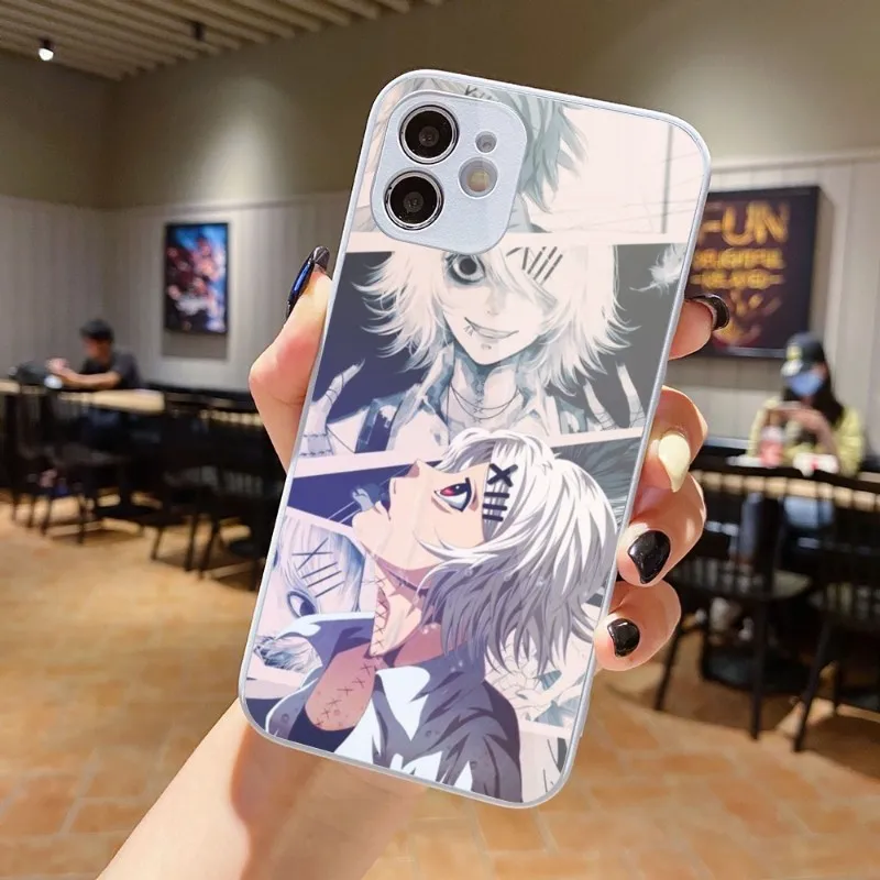 Tokyo Ghoul Juuzou Mobile Phone Case for iPhone 14 13 12 11 Pro Max X XR XS 8 7 Plus Liquid Glass Phone Cover Funda