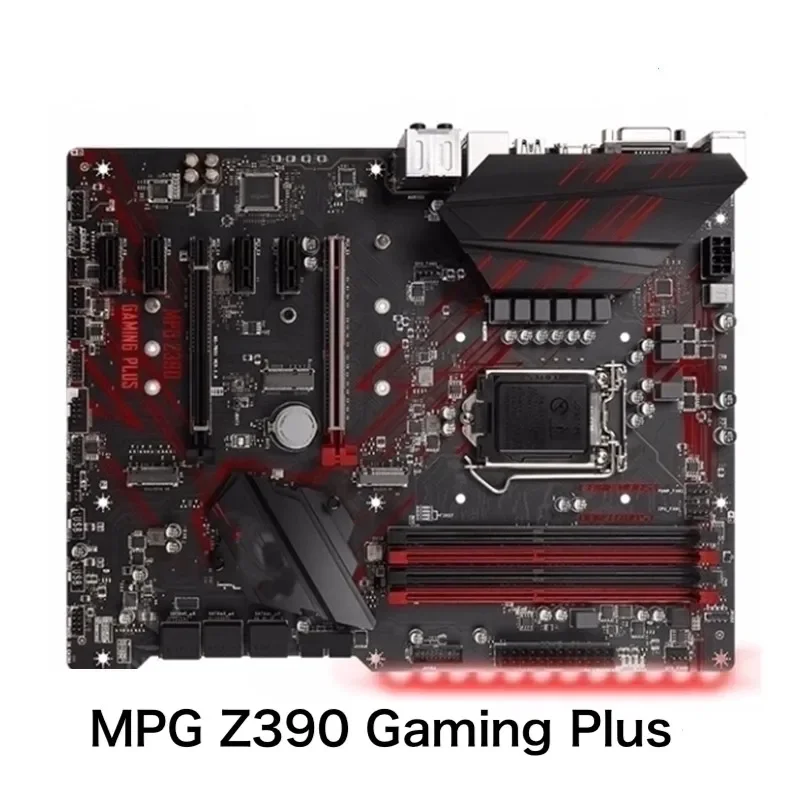 For MSI MPG Z390 Gaming Plus Desktop Motherboard 64GB LGA 1151 DDR4 ATX Mainboard 100% Tested OK Fully Work Free Shipping