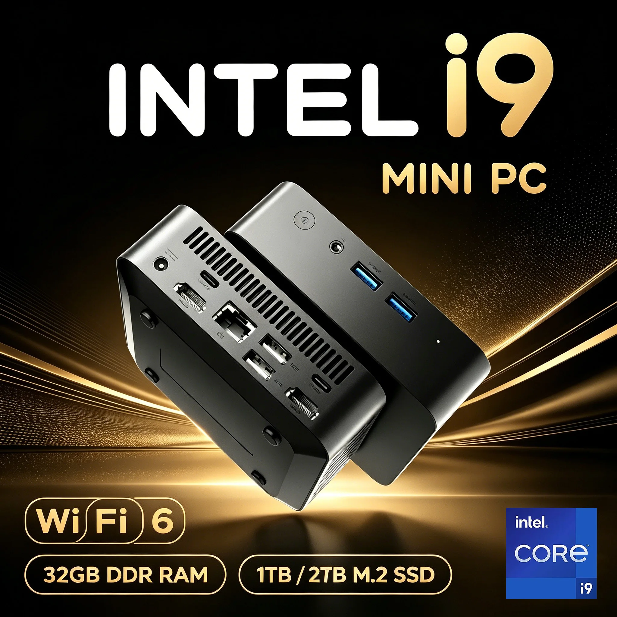 Mini PC Windows 11 Intel Core I9 10980HK/N150 32GB RAM 1TB SSD Windows 11 WiFi 6 BT5.2 4K HD Desktop for Home Office Business PC