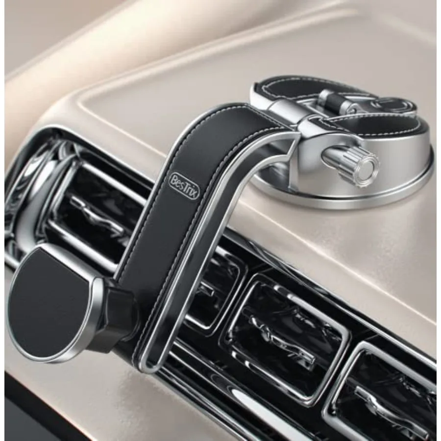 

Premium Magnetic Phone Mount for Car Car Phone Holder Mount [Powerful Magnets and Upgraded Suction] Fits All Cars Installs in S