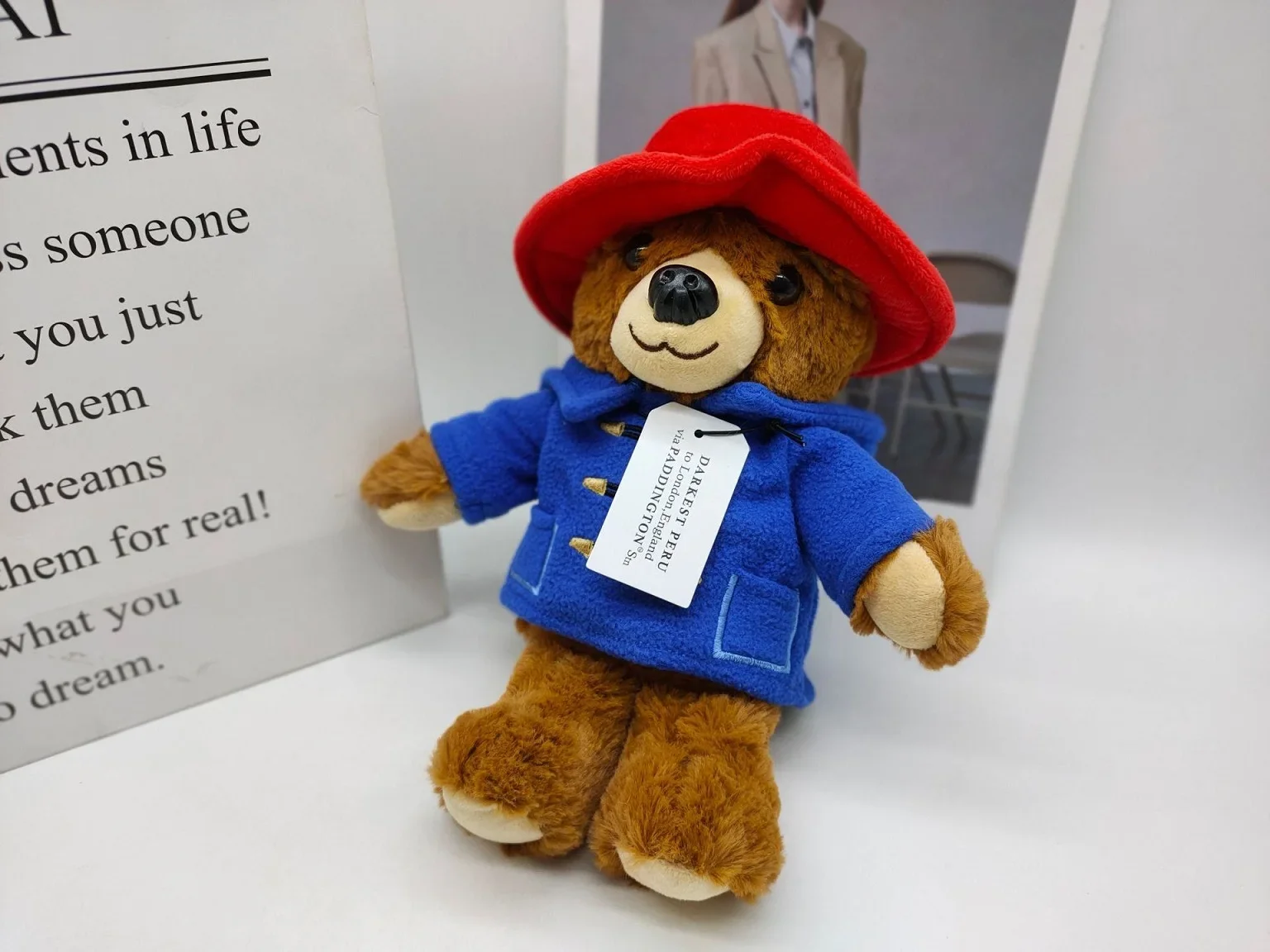 29CM Britain Paddington Bear plush dolls Kawaii Small Bear Stuffed Dolls High Quality Children Christmas Birthday Gifts