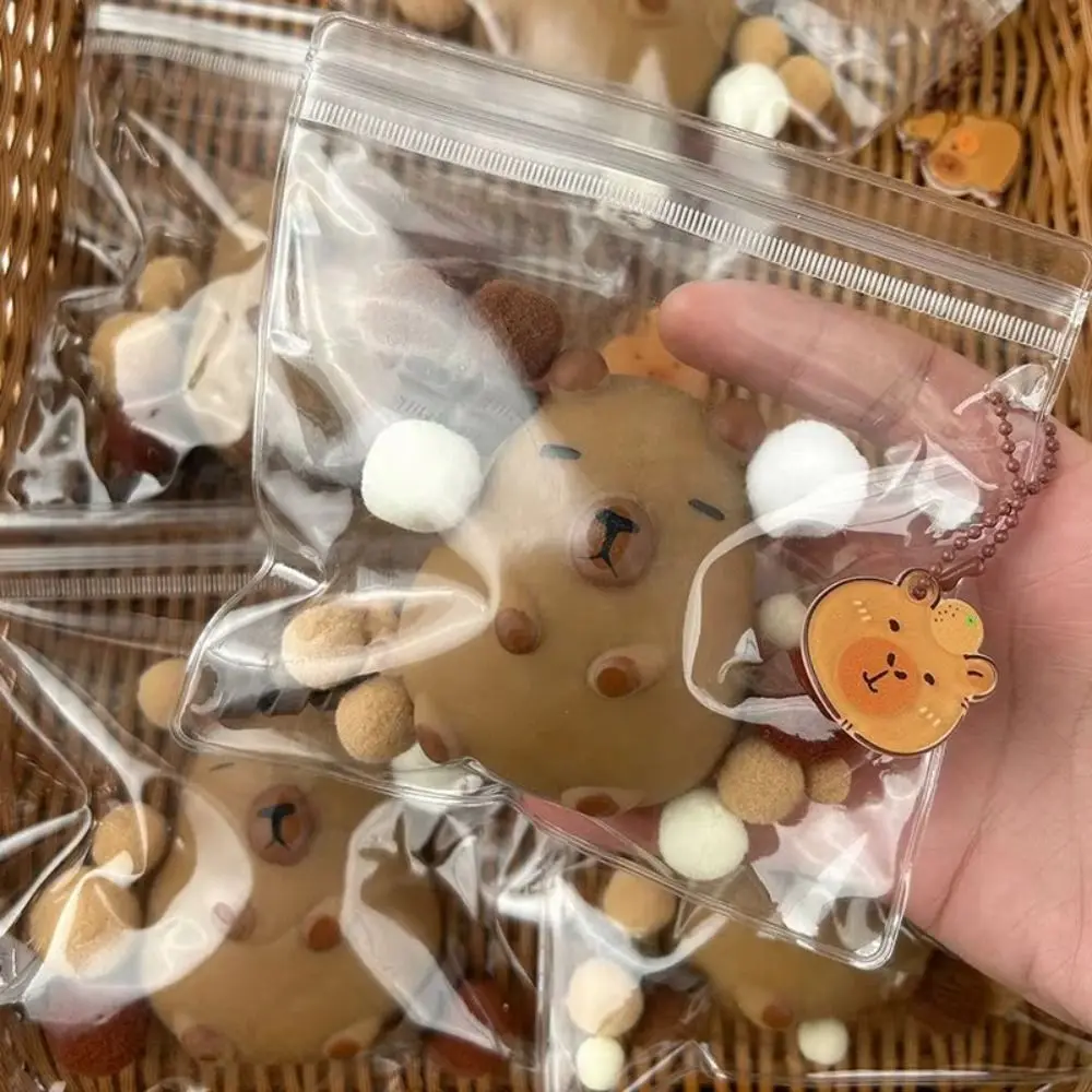 Pack De 2 Juguetes Antiestrés De Capibara De Goma Suave, De Rebote Lento, Ideales Para Niños Y Adultos, Alivio De Ansiedad Y Regalo Original