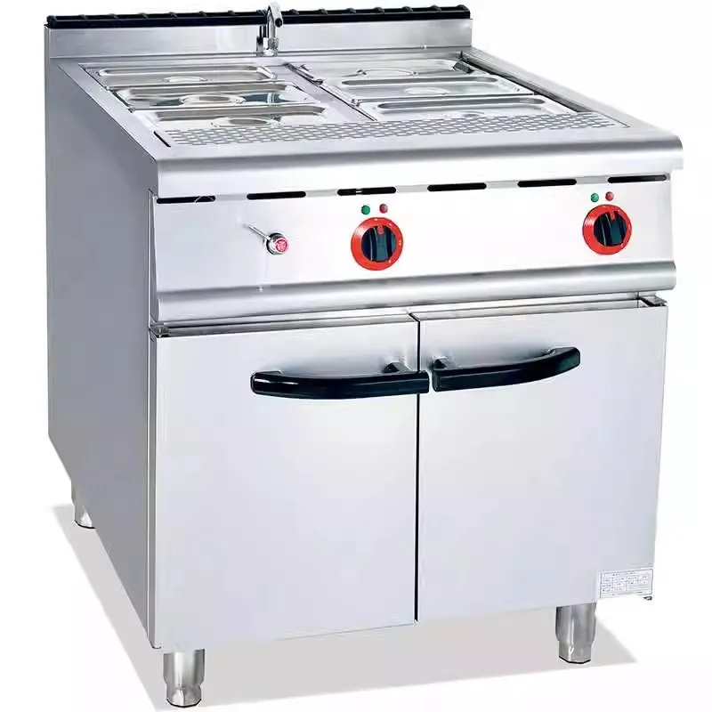 

Electric gas soup pool with cabinet seat Commercial stainless steel soup heating stove Fast food insulation table Canteen