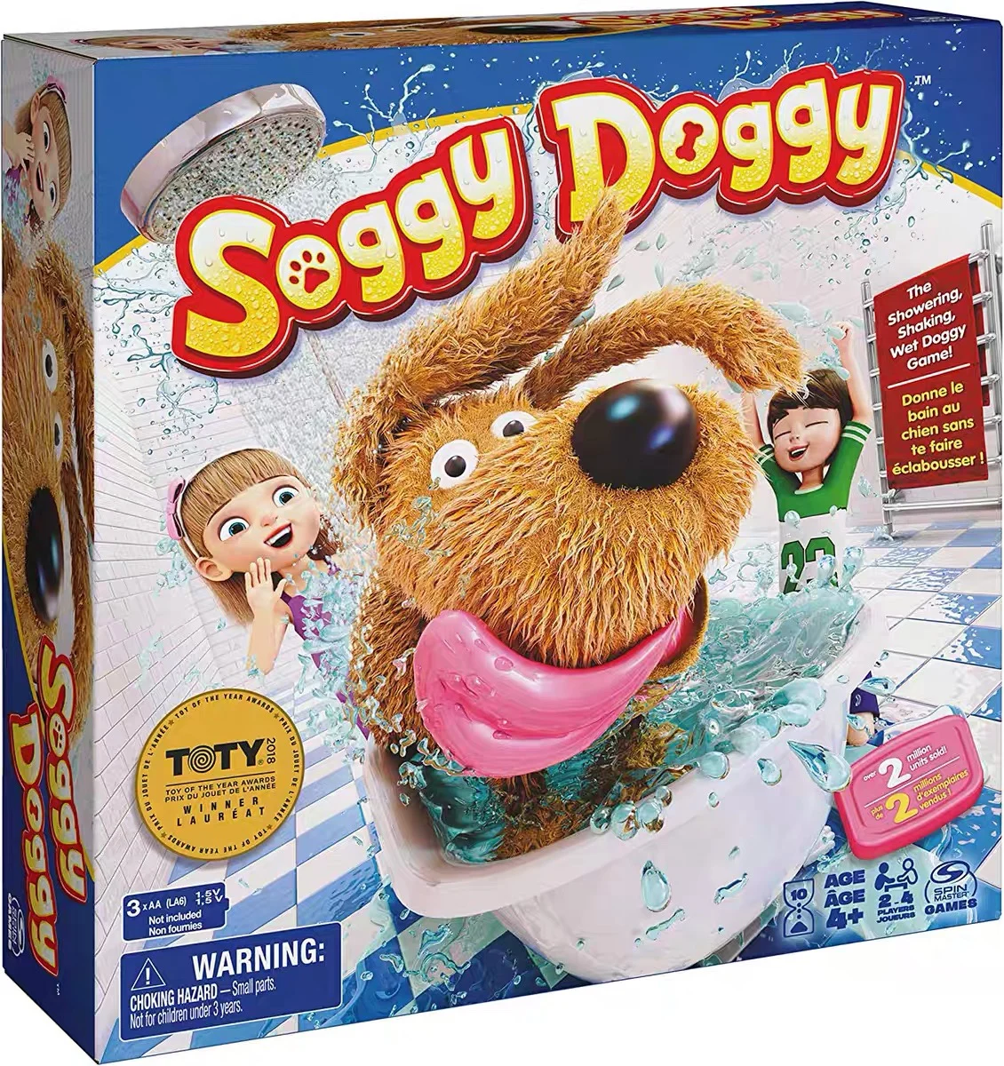 

Soggy Doggy Electric Water-Squirting Dog Toy - Bath & Desktop Parent-Child Interactive Game for Parties & Kids!