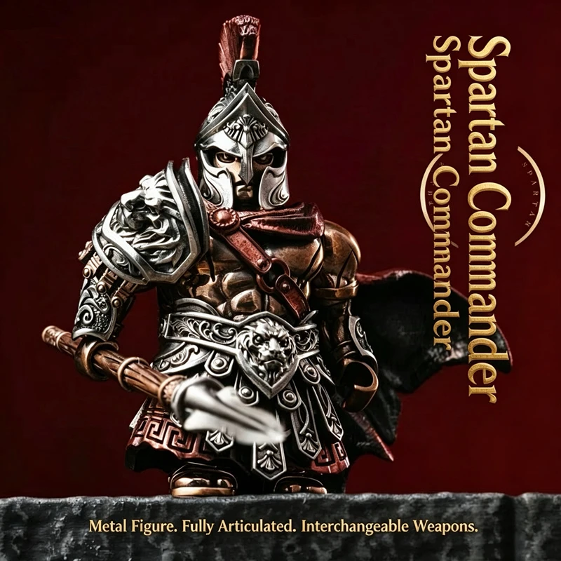 Original new magnetic detachable assembly Spartan Warrior and Spartan Commander action figure collectible desktop ornament off