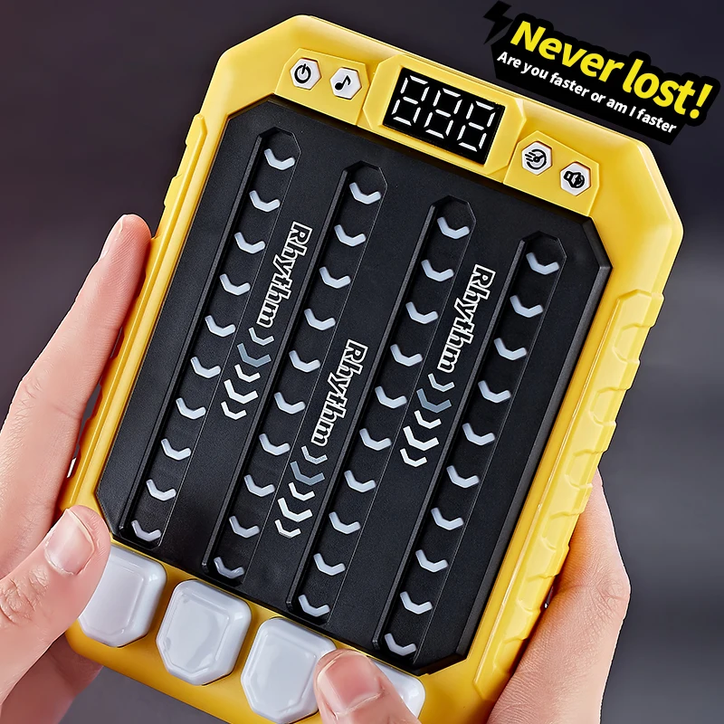 ZLang Montessori Pockets Travel Toy Electronic Music Rhythm Puzzle Game Machine Light Up Educationa Sensory Fast Push Table Game