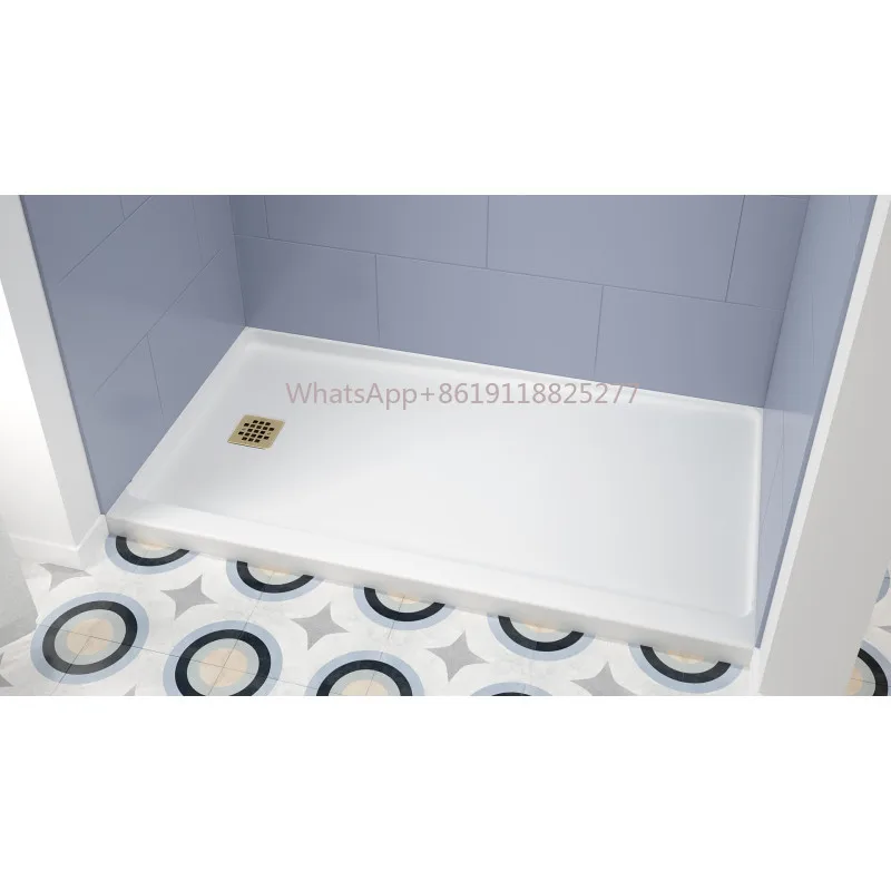 Wiselink Rectangle bathroom acrylic base free standing shower tray for ADA shower Pan