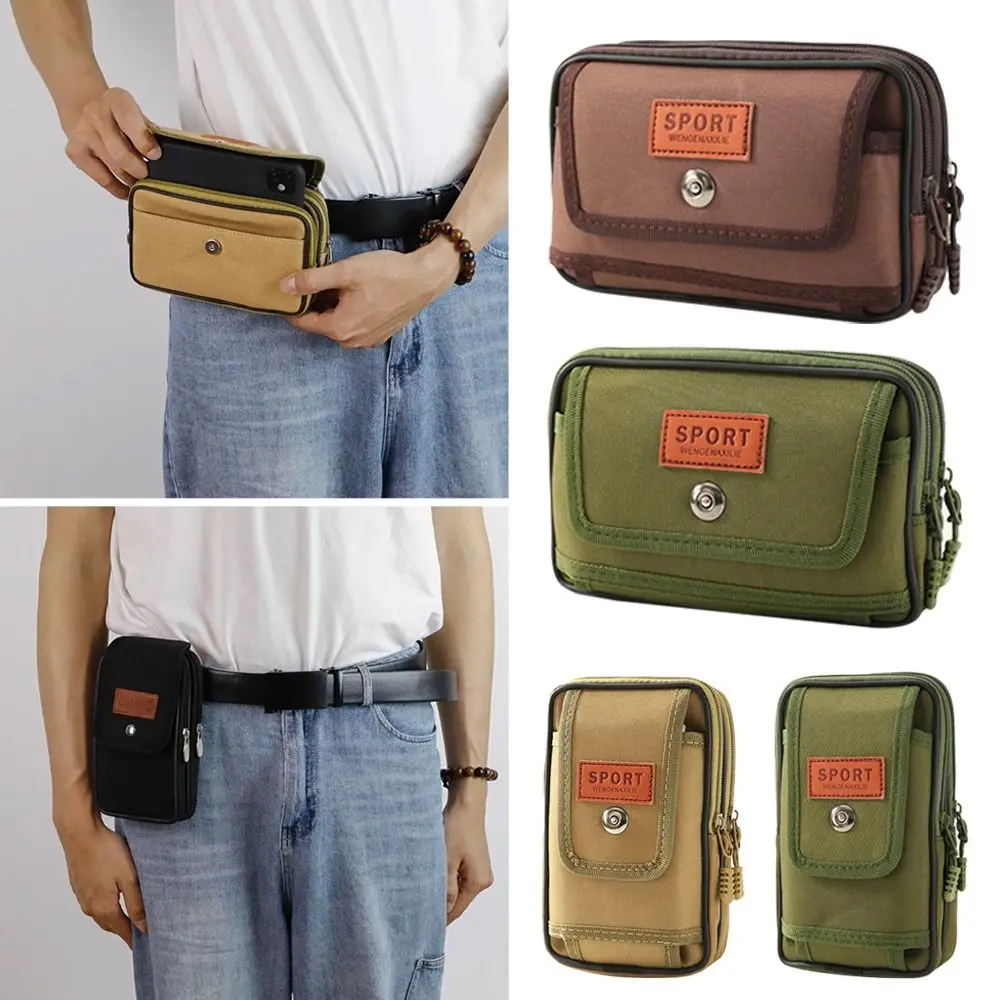 

Outdoor Sports Waist Bag Purse Waist Fanny Pack Men 6.5 Inches Phone Pouch Camping Hunting Edc Bag Unisex Worker Bag