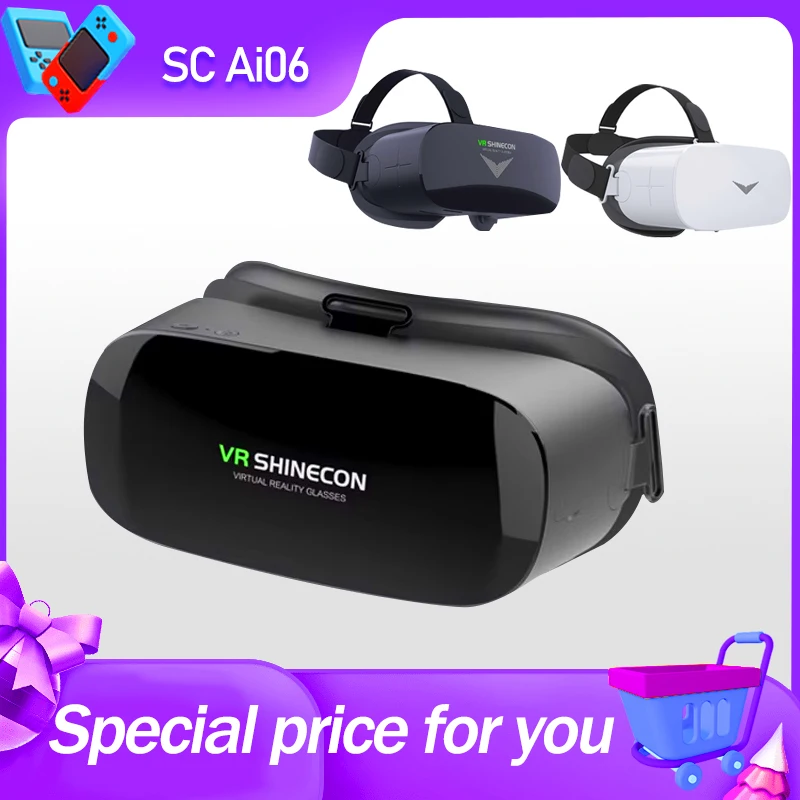 Original SC Ai06 2G+16G Smart AR Glasses 2K HD Screen Augmented Reality Support WIFI Bluetooth Operating System VR Glasses