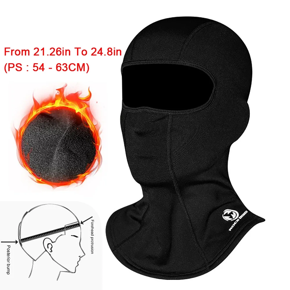 Winter Motorcycle Mask Fleece Thermal Face Mask Plus Velvet Warm Liner Bib Motorbike Riding Balaclava Moto Biker Cycling Mask