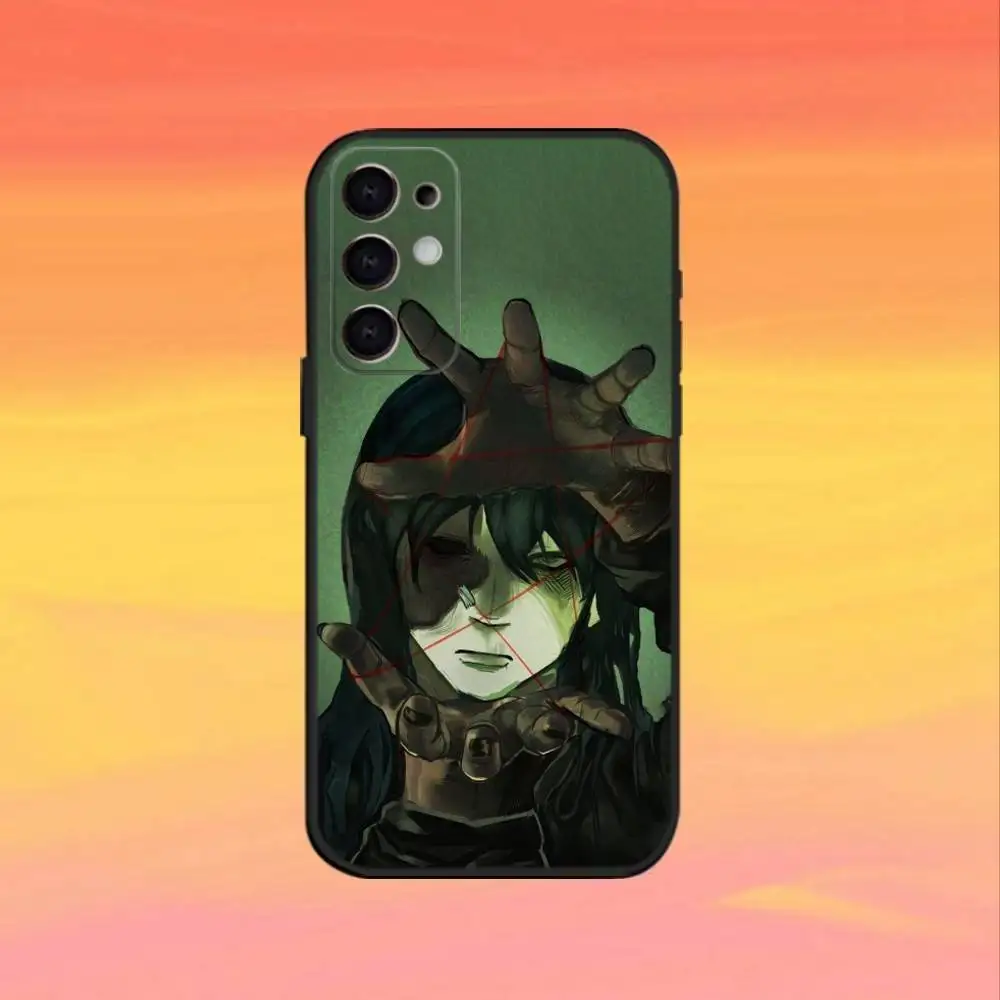 Funda de teléfono Cartoon S-Sally F-Face para Samsung S25,S24,S23,S22,S21,S20,Ultra,Plus,FE, funda suave negra