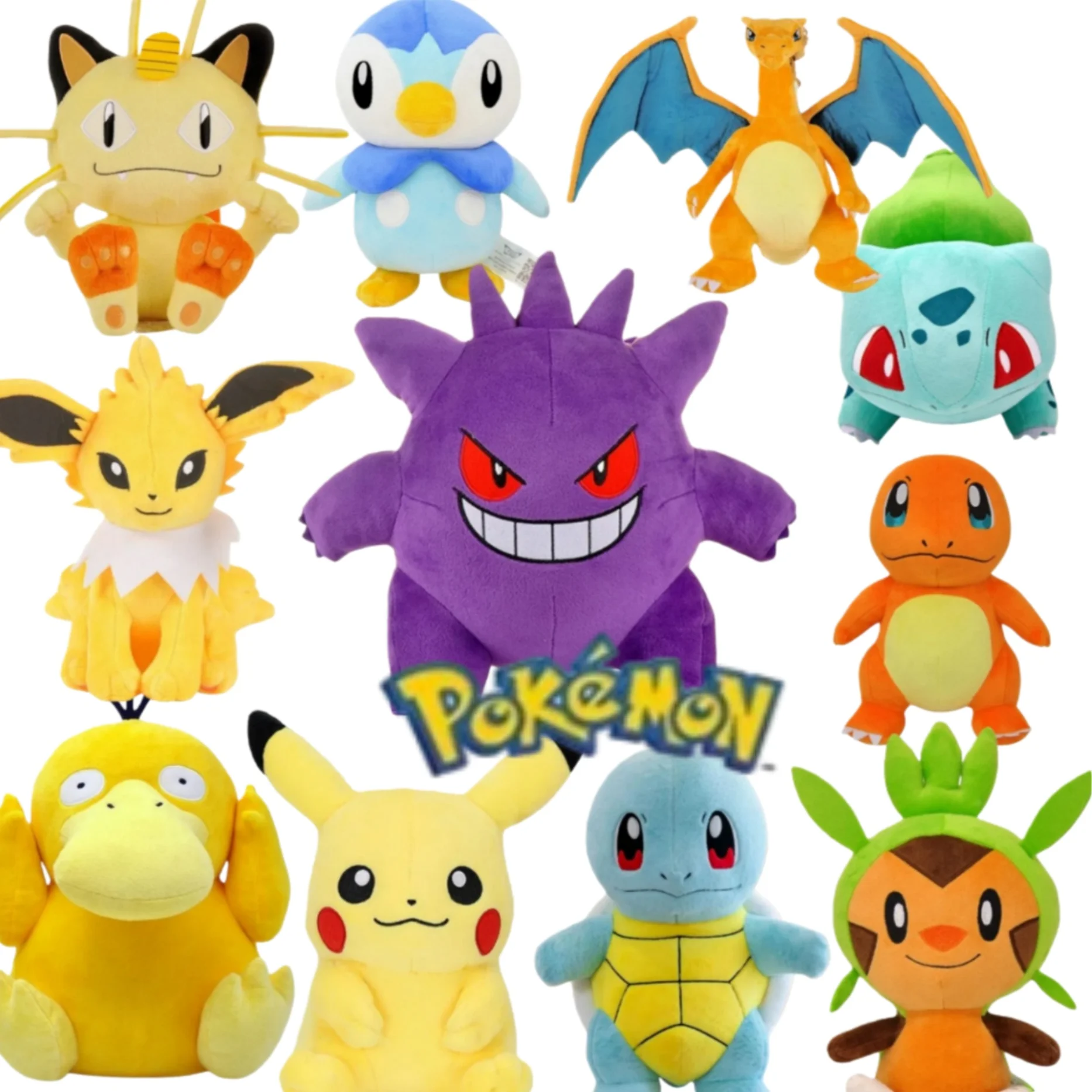 

Duoduobao официально лицензированная плюшевая игрушка с покемоном Gengar Pikachu Charizard, мягкая плюшевая кукла, декоративный орнамент, детский домашний декор, подарок