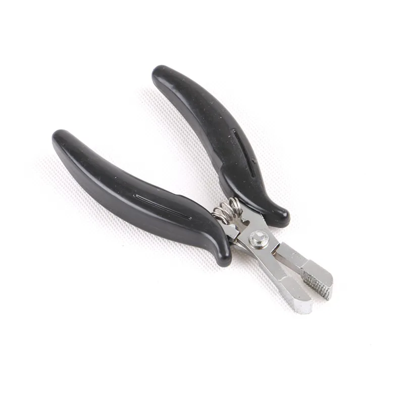 

1pcs Remover Plier For Fusion Hair Flat Tip Hair Extension Pliers Black Handle Fusion Hair Pliers Hair Extension Too