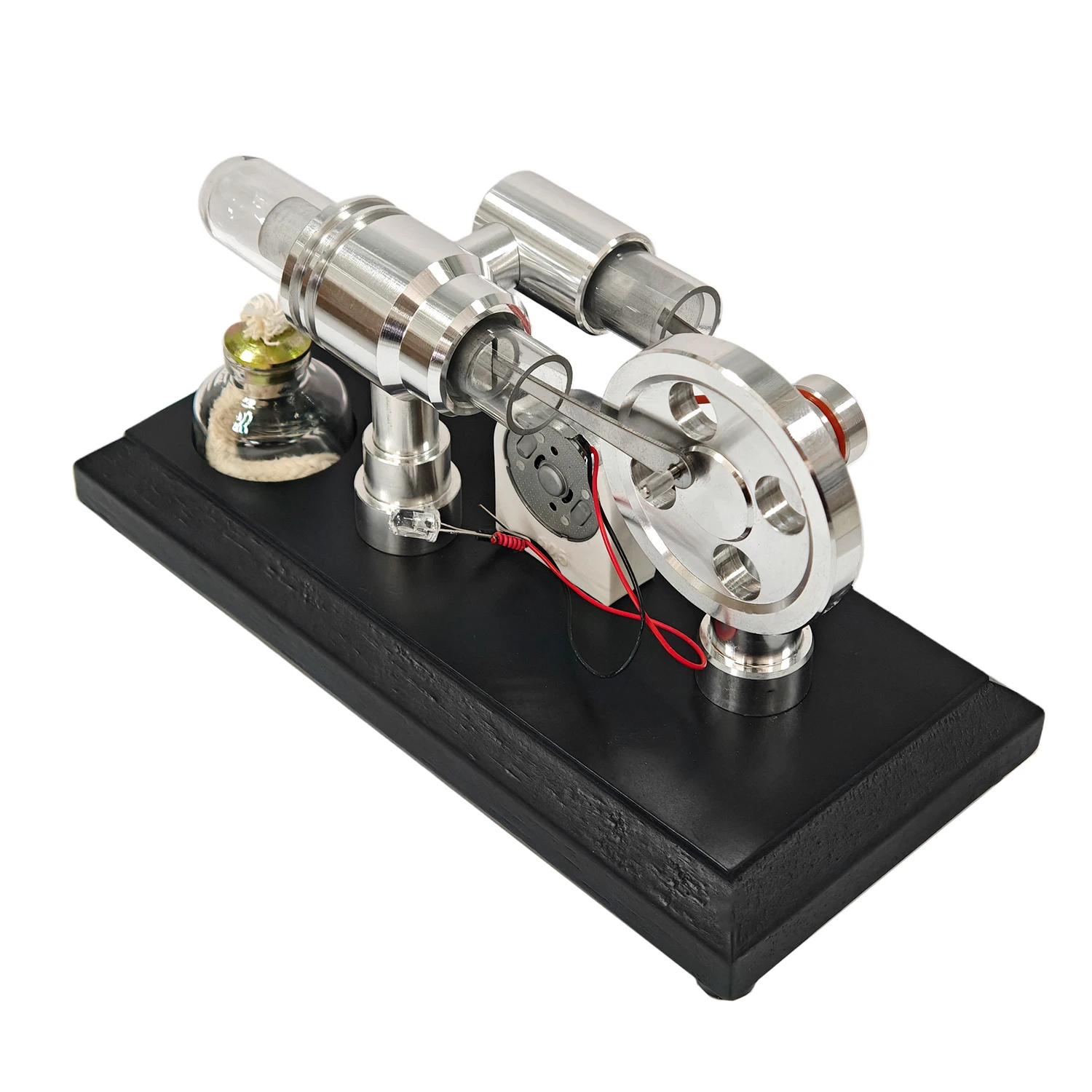 Single Cylinder Stirling Engine Model Metal Material Polishing Process Physics Experiment Teaching Aid Stirling Engine Model