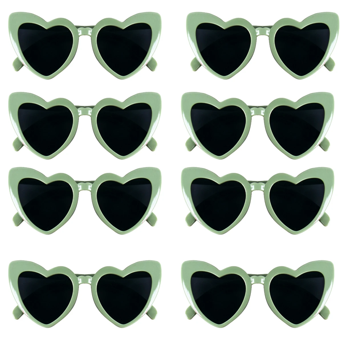 8pairs Hen Party Heart Shaped Sunglasses Wedding Party Favors Bachelorette Party Fun Glasses Team Bride Bridesmaids Gift beach