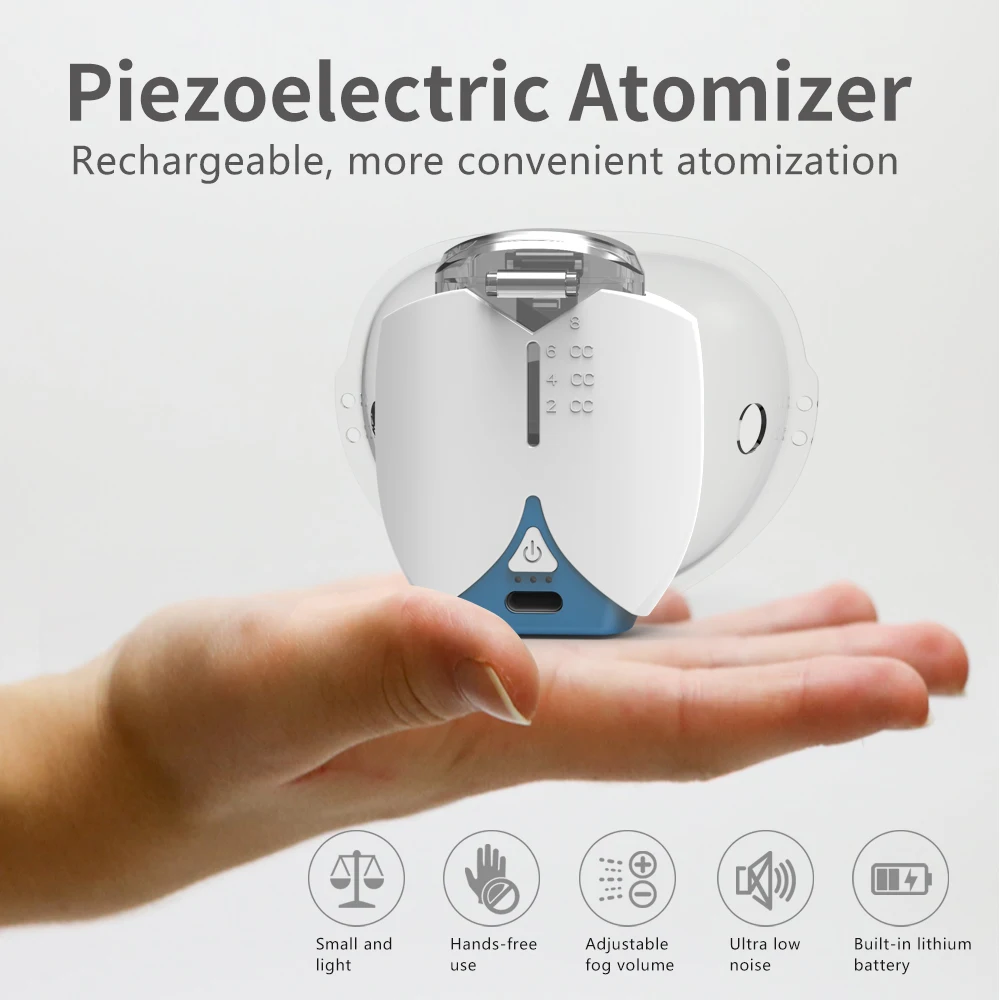 Mini Nebulizer Handheld portable Inhale Automizer silent Ultrasonic inalador rechargeable nebulizador hands free Humidifier