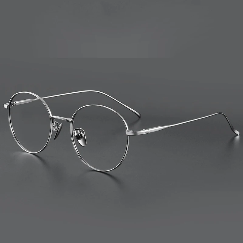 Ultra Light Titanium Eyewear Fashion Retro Round Eyeglasses Small Size Hyperopia Myopia Optical Prescription Frame Man Woman