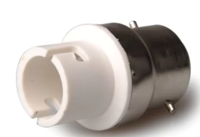 2pcs B22 To BA15D Lamp Base Adapter,BA15D To B22 Light Socket Holder Converter,allow You Install BA15D Lamp Into B22 Socket CE