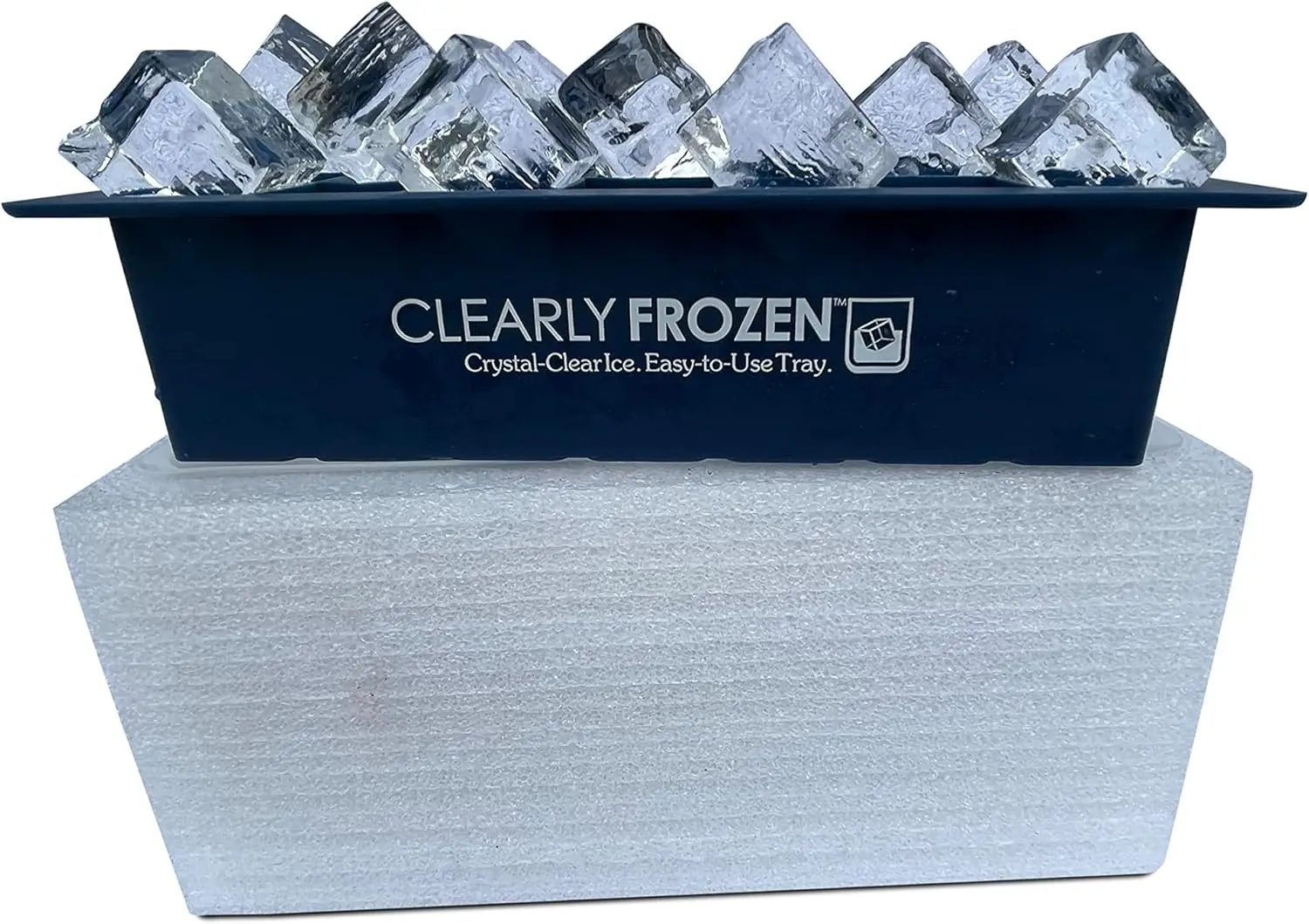 

High Capacity (21 x 1.3 Inch) Home Clear Ice Cube Tray/Ice Cube Maker with Multi-Size Mold Design Expandable to 21 1.3 x