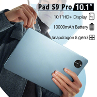 Original Pad S9 pro Tablet Android 15.0 PC 10.1 inch 22GB 2TB Tablet 16MP+32MP 10000mAh 10Core qualcomm8 sen 3 Network Tablet