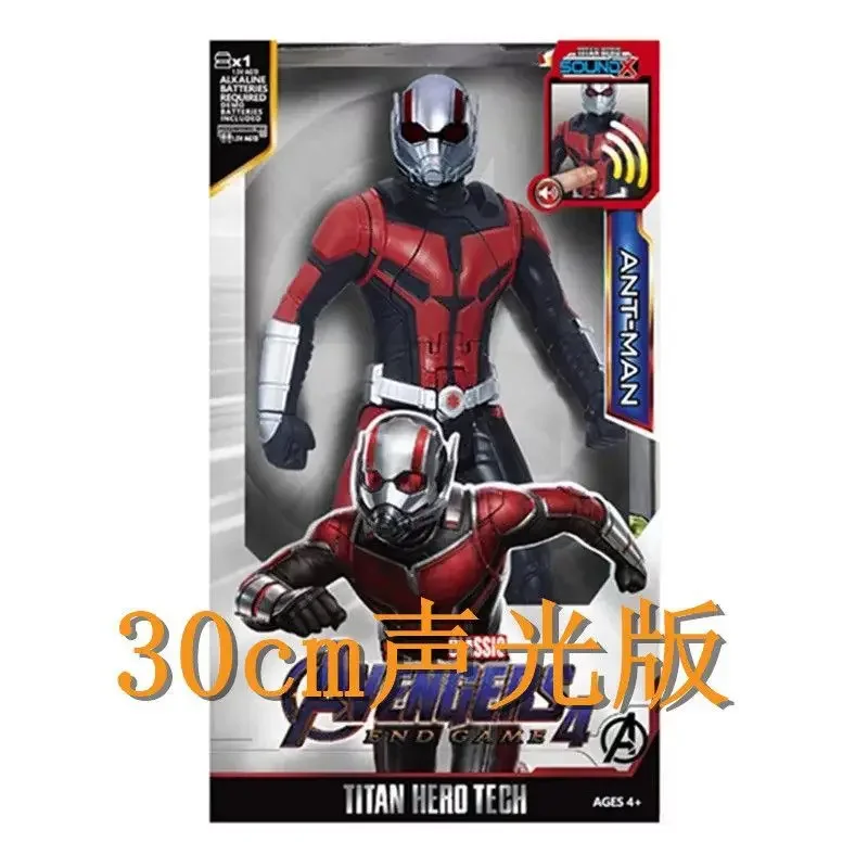 2025 Hot 30 cm Marvel Figuur Avengers Endgame Captain Justice Geluid Led Licht Super Hero Poppen Pvc Action Figure Model kinderen Speelgoed - afbeelding 1