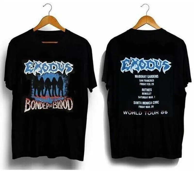 2 sided EXODUS 1986 T SHIRT metal band