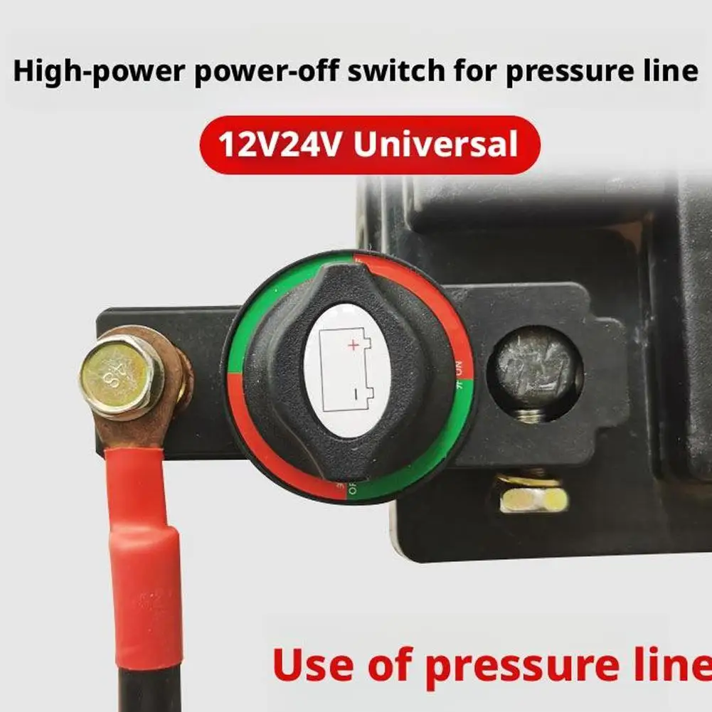 

Car Battery Disconnect Switch Anti-Leakage Power Shut Off Universal Auto Parts ﻿Manual Circuit Breaker Zinc Alloy 12V/24V