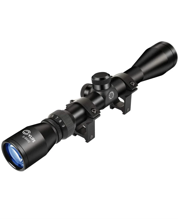 Adjustable 11mm Aluminum Optics R4 Reticle Crosshair Scope 3-9x40 High Profile with High Visibility