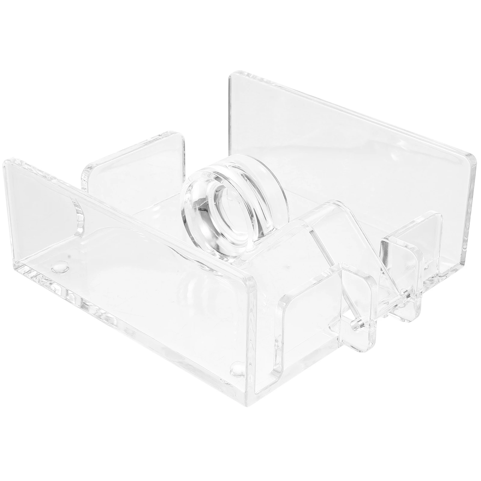 

Acrylic Napkin Holder Square 9053 Modern Transparent Desk Storage Rack for Kitchen Table Party House