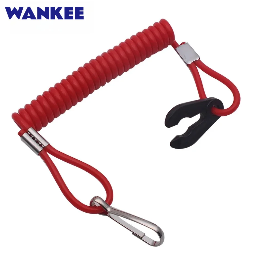 682-82556 Outboard Safety Lanyard Nylon Spring Switch For Yamaha Outboard Motor Hidea Powertec Hankai Seapro HDX 682-82556-00