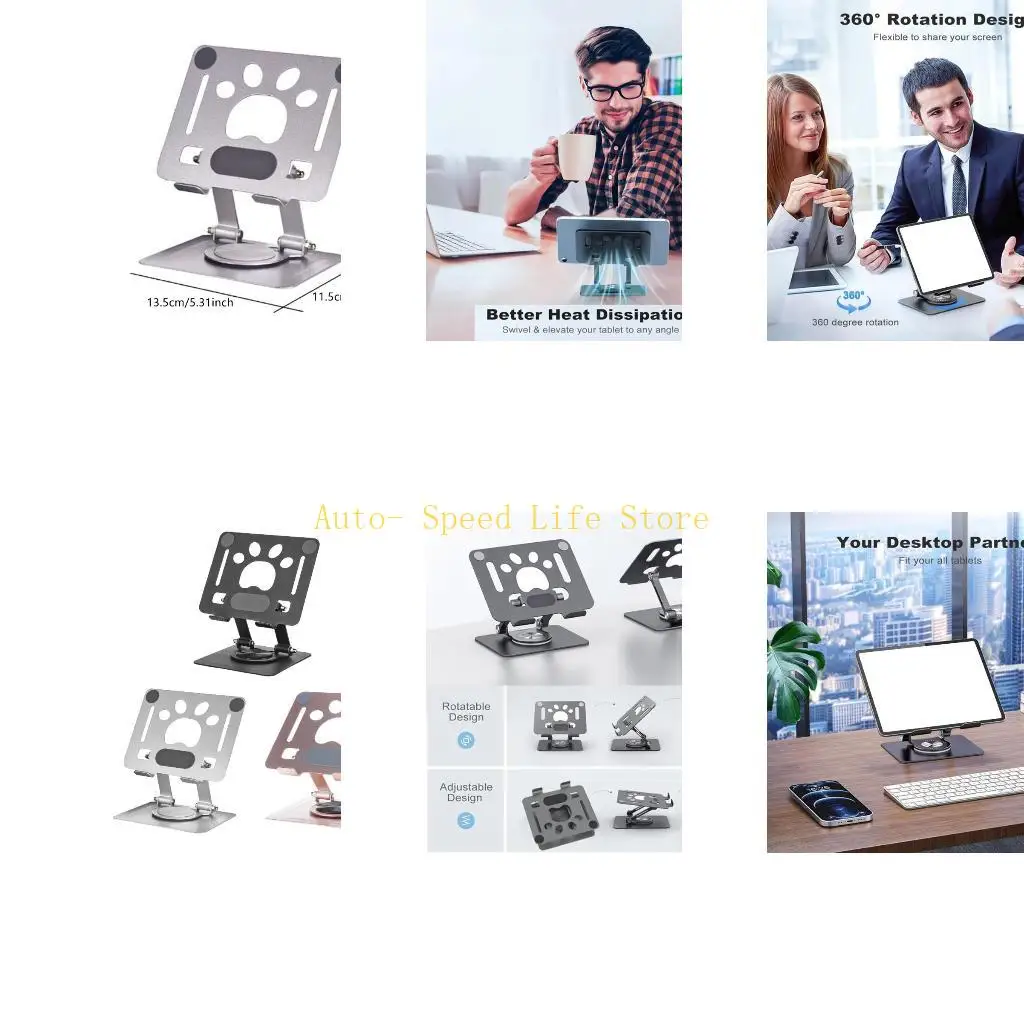 

02DA Держатель таблетки подставка 360 градусов вращающийся портативный складной кронштейн настольных компьютеров