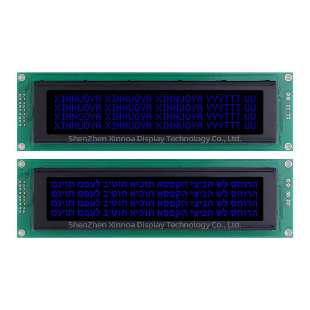 Quality Assurance LCM Parallel Port 404 40*4 40X4 LCD BTN Black Film Ice Blue Letters Hebrew 4004A3 LCD Display Block