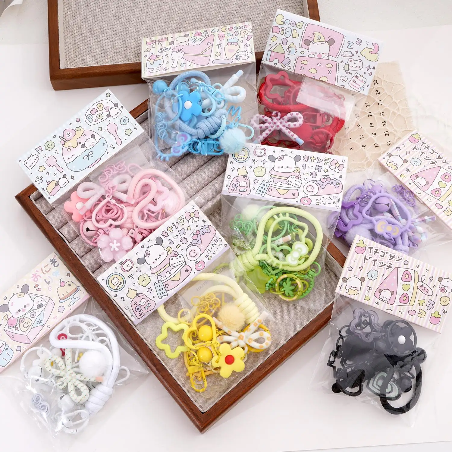 New Style 10Pcs/set Perler Beads Pendants Diy Keychain Material Kit For Jewelry DIY Handmade Making Bag Charms Accessories - view 2