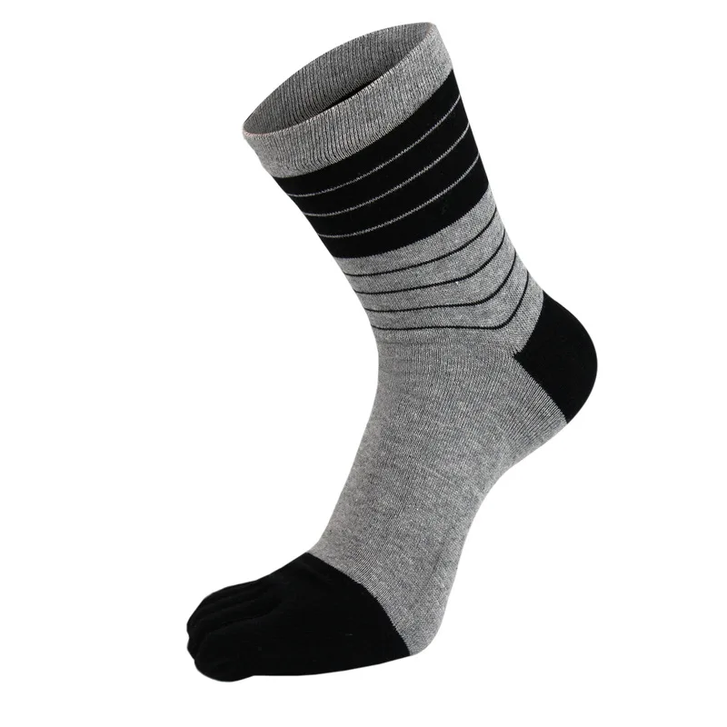 New Five Finger Socks For Man Combed  Breathable Colorful Cotton Sweat Deodorant Antibacterial Fashion Sport Socks With Toes