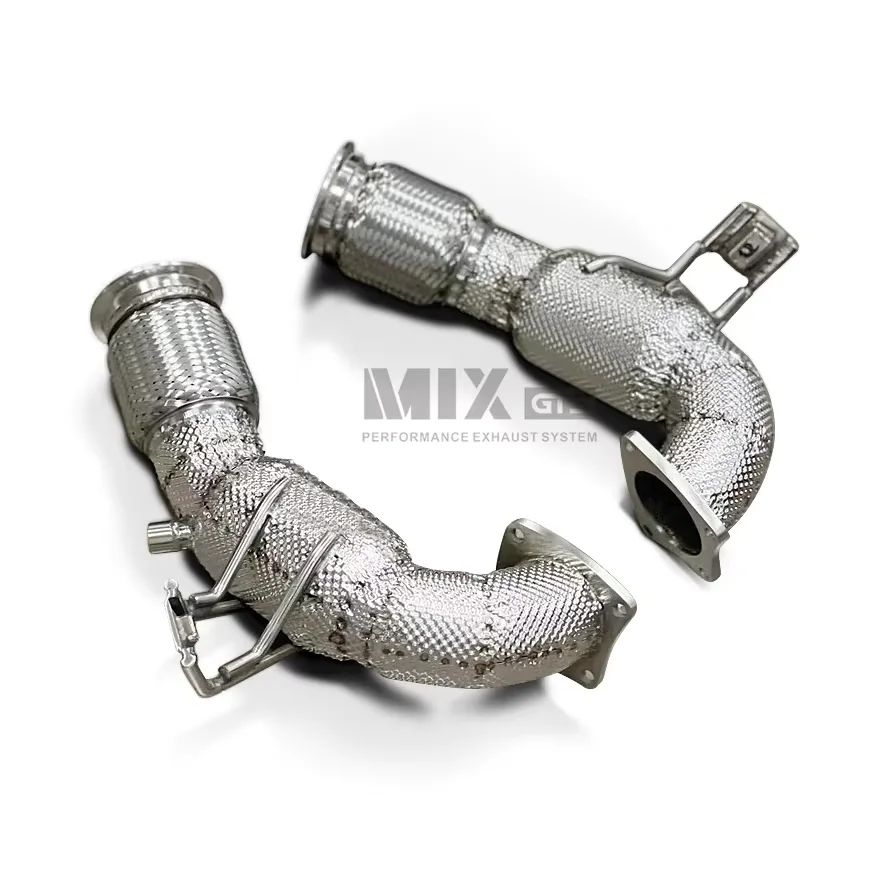 For 2022-2024 R8 5.2 Displacement High Performance Exhaust System W/o Cat Exhaust Downpipe Factory Direct Wholesale