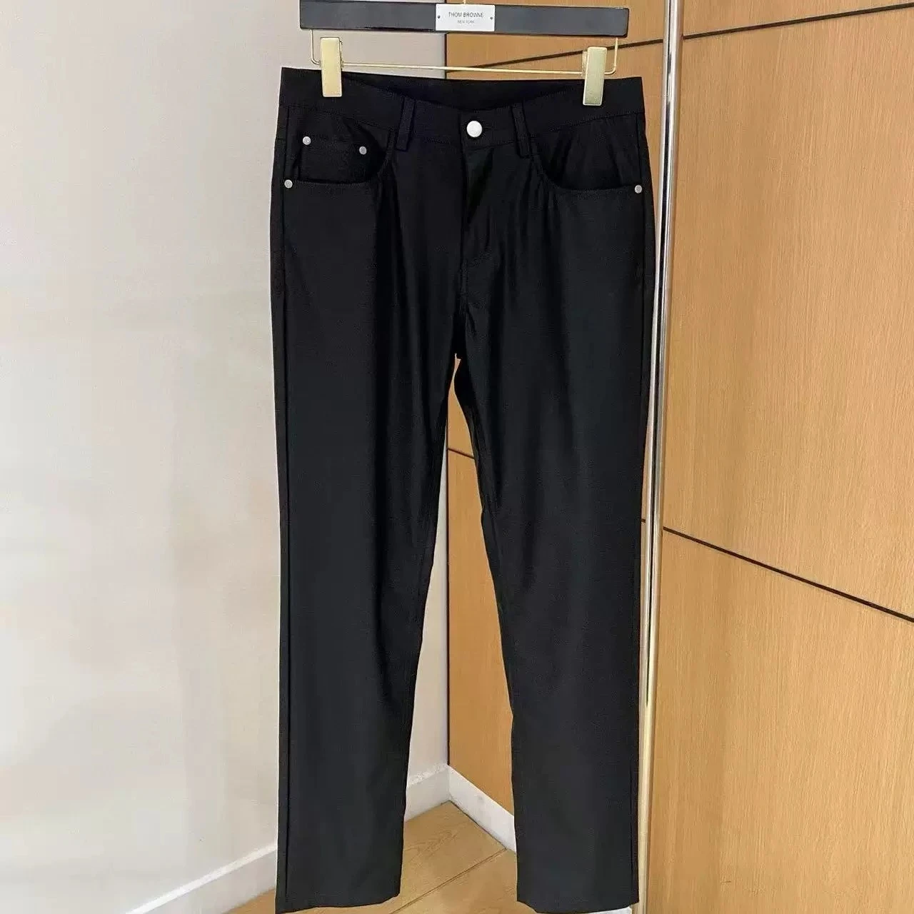 Italy BC autumn and winter new fashion old money style casual jeans business simple solid color trousers