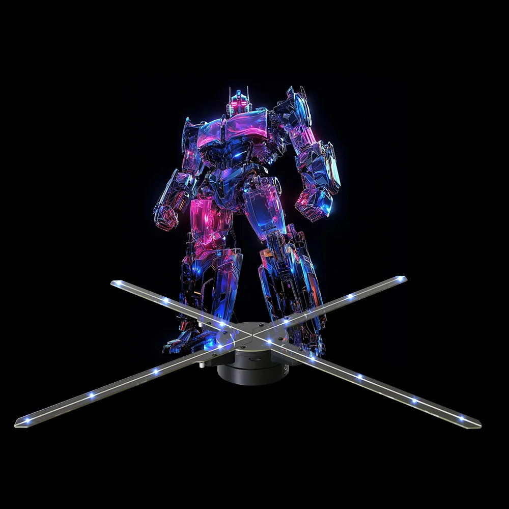 

Customizable 3D Holographic Fan With Seamless Display And Projection Technology For Captivating Trade Show Booths