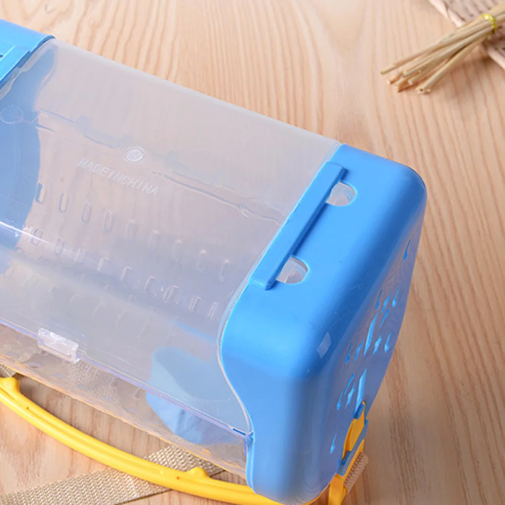 1 قطعة حامل الحيوانات الأليفة مادة مريحة المحمولة الهامستر صندوق حمل نافذة مراقبة شفافة مناسبة صغيرة