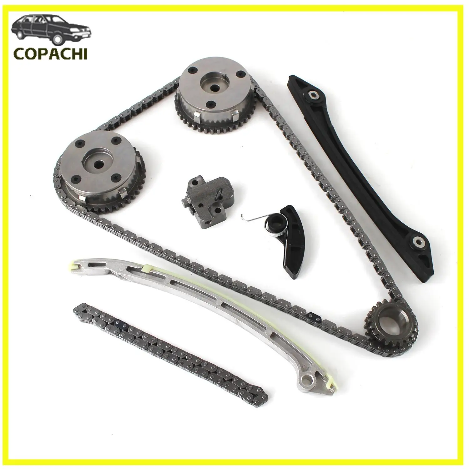 

1 комплект цепи ГРМ + 2 VVT и комплект цепи масляного насоса для Land Rover Range Rover Evoque 2,0L, автомобильные аксессуары, запасные части