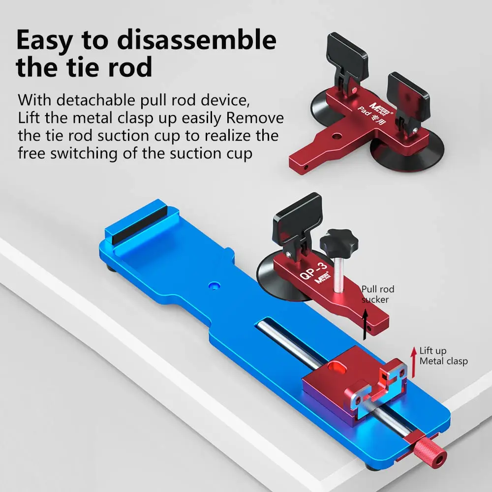 MaAnt QP-3 Screen Lifter Aluminum Alloy Material Universal Screen-Lifting Double Suction Cup For Pad/Phone Screen Maintenance