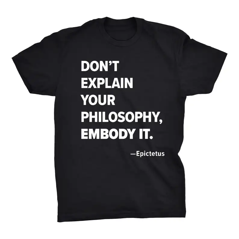 

Ancient Greek Philosopher Shirt, Stoic T Shirt, Stoicism Black T-shirt, Unisex Black Cotton Tee, Graphic Shirt, Gift for her, Gi