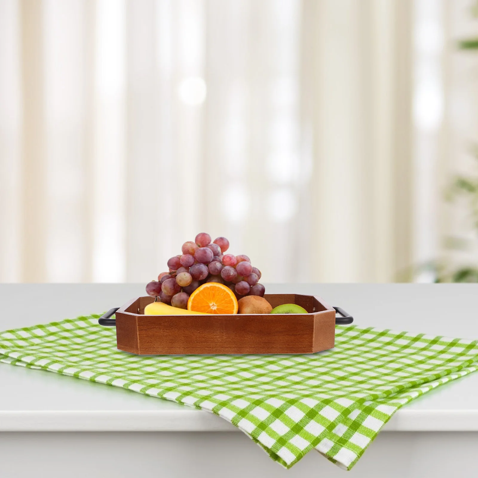 

Деревянный поднос для хранения, деревенский дворецкий, сухие фрукты, сервировка еды, декоративные маленькие подносы для