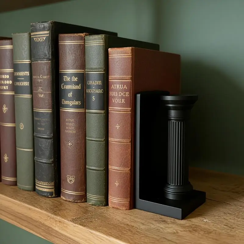 

New New 1pc 3D Printed Column Bookends Minimalist Book Stand High Quality Desktop Decor Study Office Gift
