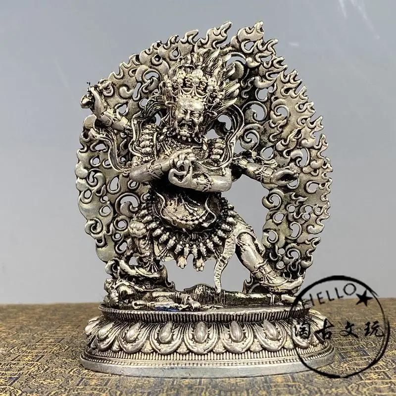 Mahakala with four arms Statue Sculpture Figurines Home Garden Decoration Statues For House