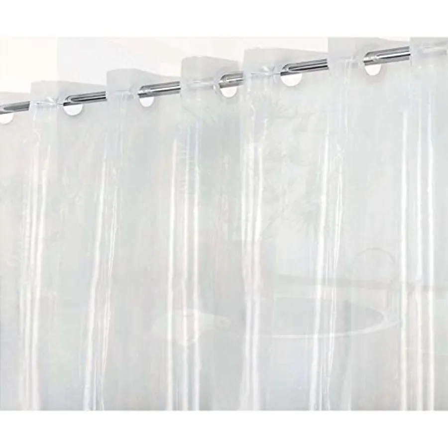 

Водонепроницаемая душевая занавеска из PEVA без крючков, стандартный размер 72''x78'', прозрачная, без крючков, для ванной комнаты